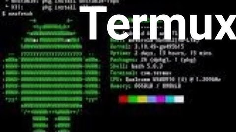 5 Things do after installing Termux