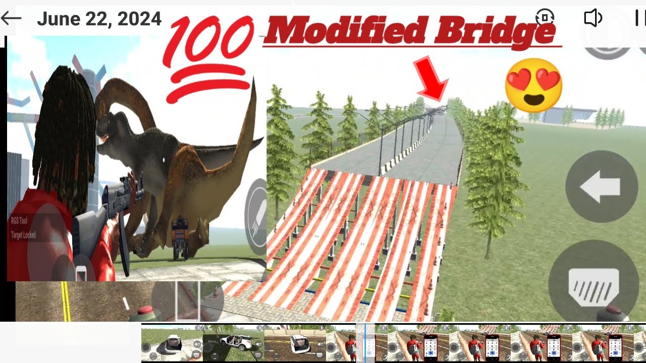 Modified Bridge+ Longest Bridge Indian Bike driving 3D - YouTube