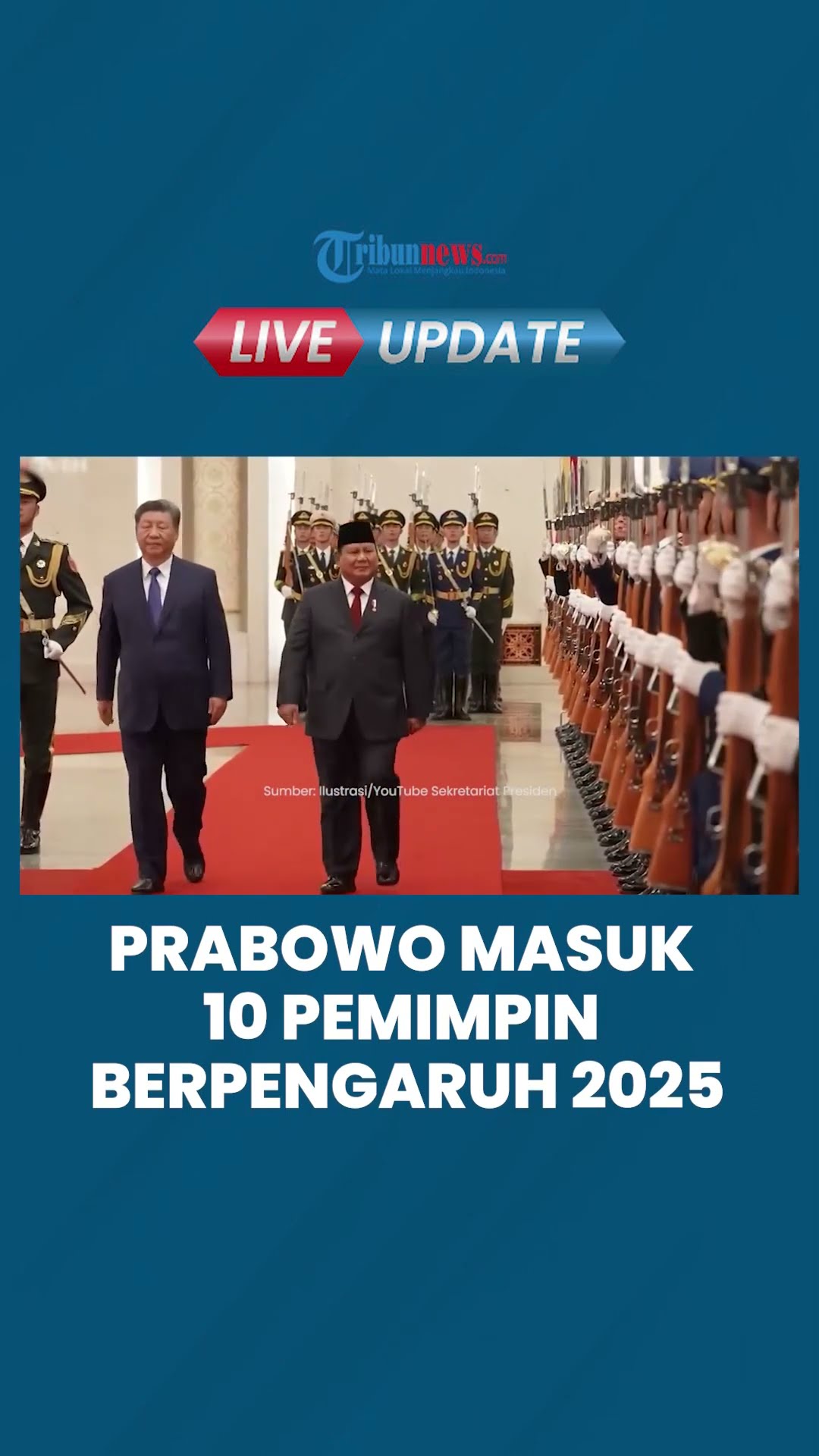 Baru 3 Bulan Menjabat, Nama Prabowo Sudah Masuk dalam Daftar 10 Pemimpin Berpengaruh di Tahun 2025