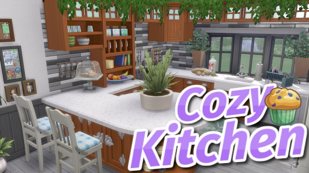 The Sims 4: COZY KITCHEN | Speed Build (No CC) Rustic Country - YouTube