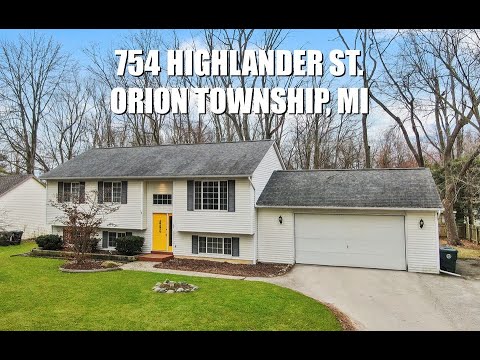 754 Highlander Street, Lake Orion, MI home video tour