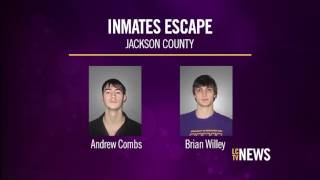 Jackson County officials searching for two runaway inmates