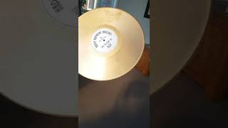 Gold Guest Signing Book - Real Vinyl Record. www.curioscollection.etsy.com