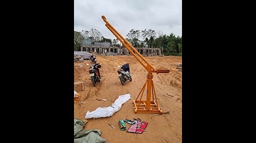 Chế đối trọng Khung Cẩu xây dựng Khung xoay 360 độ 500kg.Cẩu xoay mini 500kg GỌI 0989.089.850