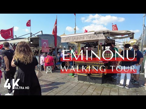 4K İstanbul Eminönü Yürüyüş Turu | Istanbul Eminonu Walking Tour