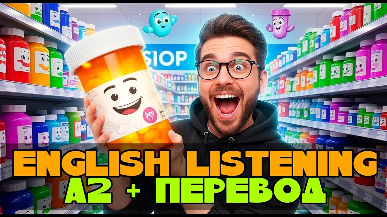 English Listening A2 | At the Pharmacy | Аудирование с переводом