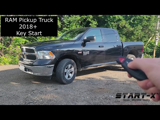 Start-X RAM Pickup Truck 2018+ Key Start Remote Start install