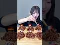 ジャージャー麺を世界のアレンジで爆食い😋 #mukbang #asmr #jajyangmyeon #飯テロ #大食い