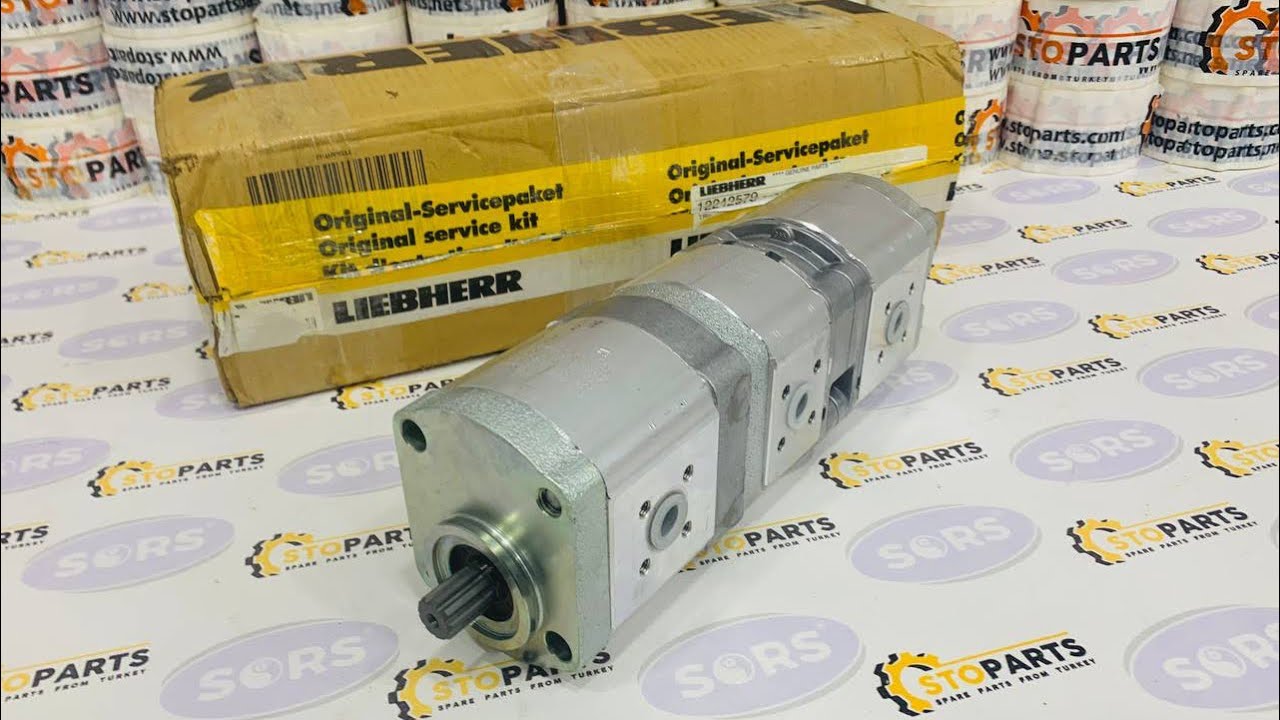 LIEBHERR 10007927 , 12242579 TRIPLE HYDRAULIC GEAR PUMP — buy on 