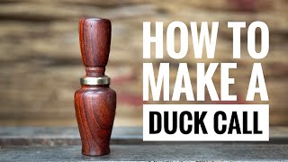How To Make A Duck Call [step by step] Cocobolo Hunting Call
