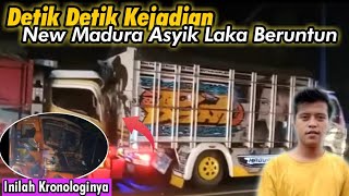 Detik Detik Tabrakan Beruntun Truk Madura Asyik!!
