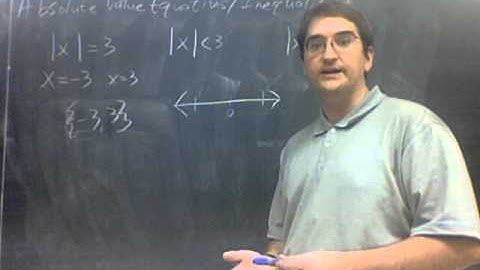 Honors Algebra 1 - Video 3.3 - Absolute Value Equations and Inequalities