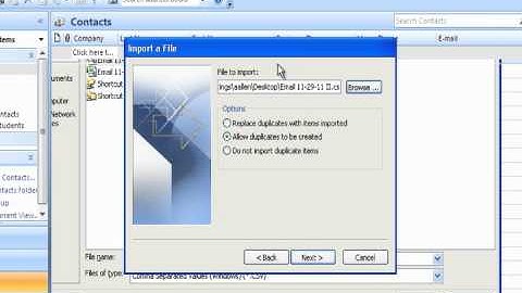 Importing Parent Email Addresses into Outlook.avi