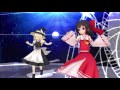 【東方MMD】レイマリでBad Apple!!