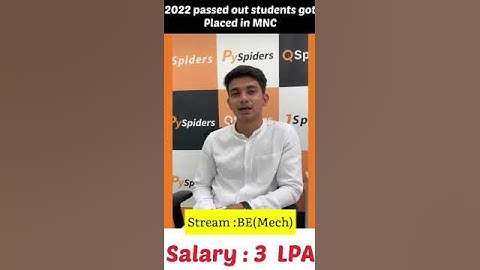 Video Testimonial by VISHWAS RATHOD | PLACED IN 2023 | QSPIDERS THANE