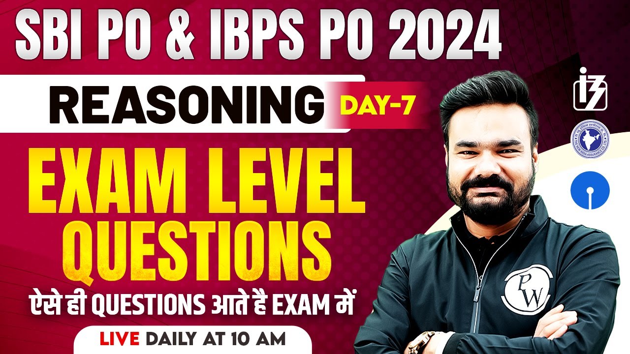 IBPS PO, SBI PO 2024 | Reasoning Most Expected Questions | Reasoning by ...