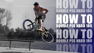 Как делать дабл пег хард 180 на велосипеде BMX (How to double peg grind hard 180 BMX)