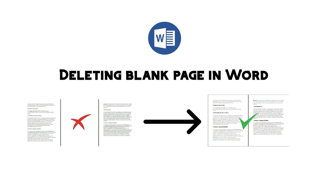 How to delete blank/Extra page from word? | #blankPage #extra #delete #