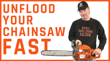 How To Unflood a Chain Saw USING Tools