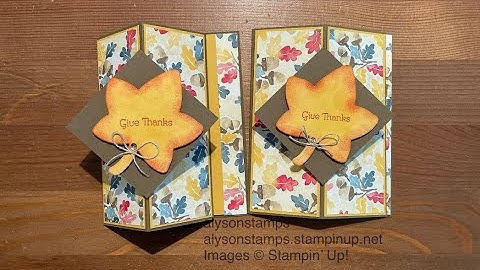 Floating Front Vertical Easel Card Stamping Tutorial Technique Tuesday