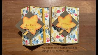 Floating Front Vertical Easel Card Stamping Tutorial Technique Tuesday