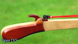 Making Beautiful Wooden Slingshot for Defense