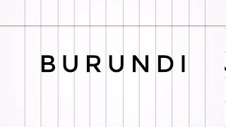 How to Pronounce Burundi