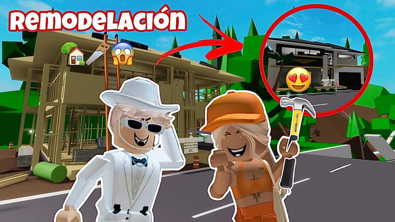 SHARBLOX Y YO 🔥 DECORAMOS LA CASA DE BROOKHAVEN 😱 Roblox