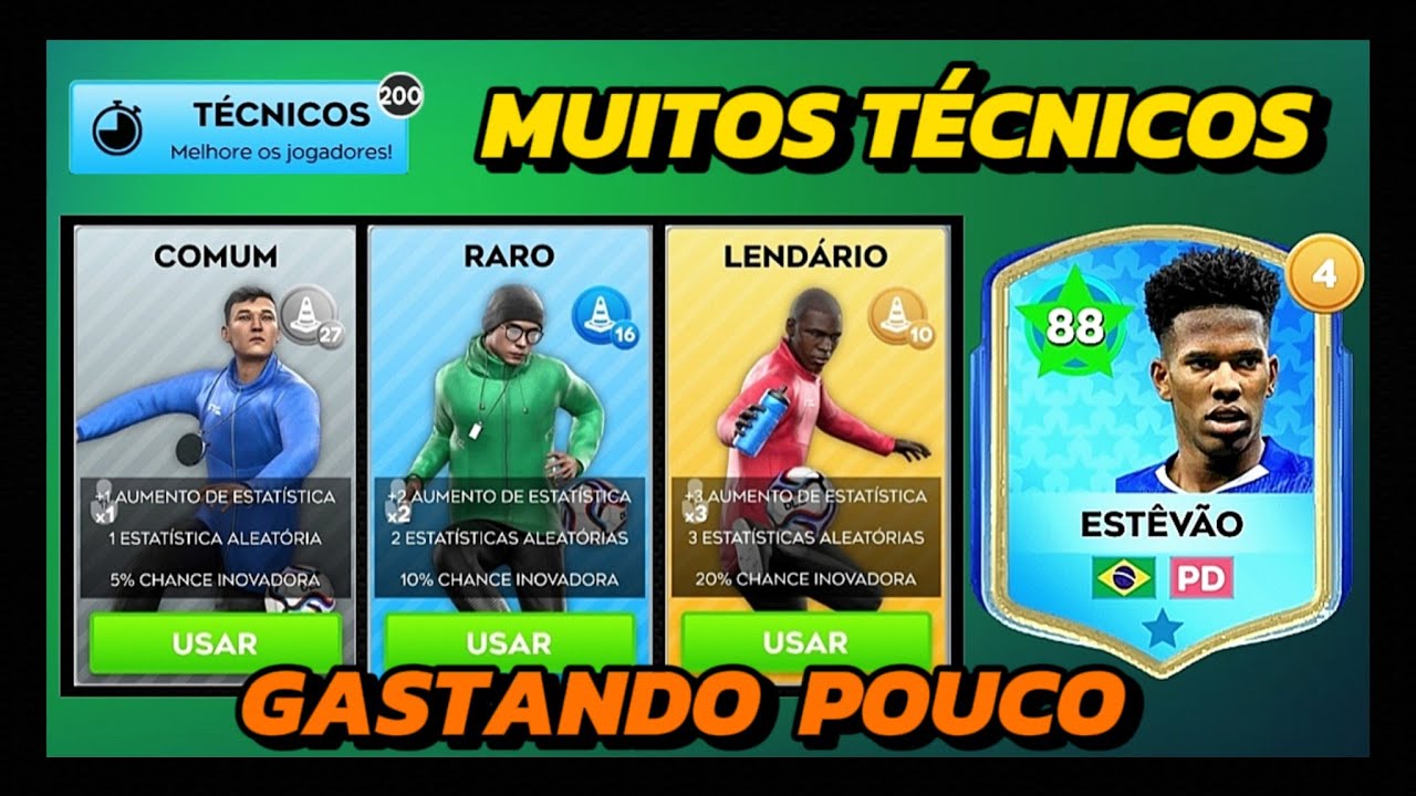 DLS 26 | COMO CONSEGUIR MUITOS TÉCNICOS GASTANDO POUCO 💰 ( para upar seus jogadores ) 🤝✅ ATUALIZADO 
