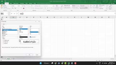 How to type m3 in Excel 2023