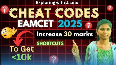 AP EAPCET 2025 || MOST WAITED VIDEO || CHEAT CODES || USE TO INCREASE 30+ MARKS