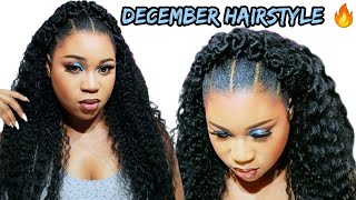 🔥MUST TRY DIY KNOT HALF UP HALF DOWN HAIRSTYLE | December daily uploads 🥳