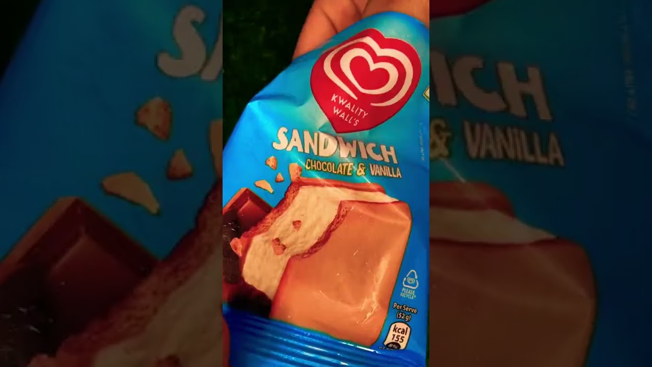 Icecream sandwich chocolate & vanilla 