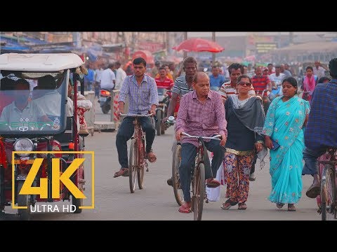 A Glimpse at Life of Puri - 4K Urban Life Video with City Noise - Trip to India