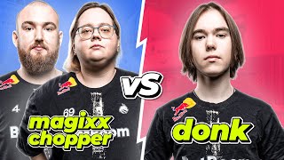 MAGIXX + CHOPPER vs DONK on Faceit with Utility Guide, Multi POV and Voice Comms (Nuke)