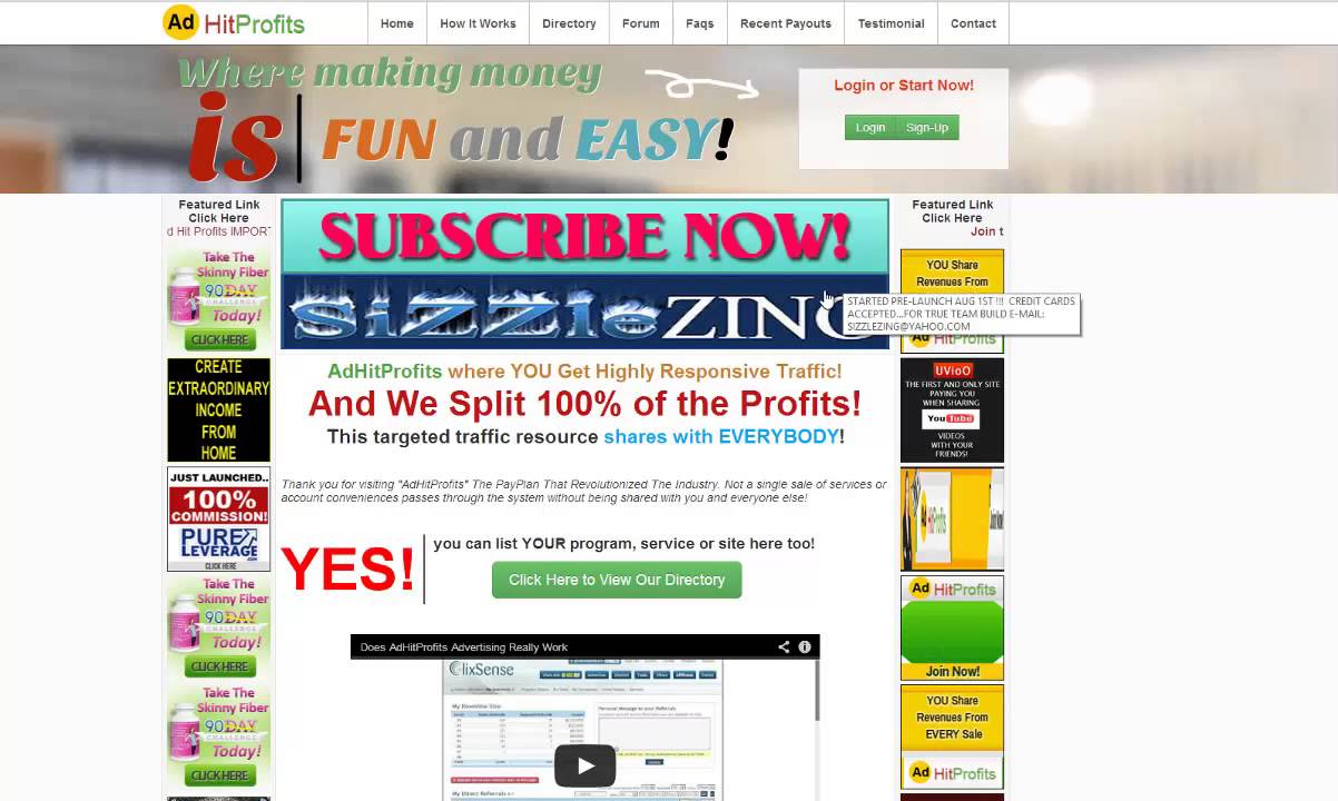 Minishares AdHitProfits   Setup | Overview