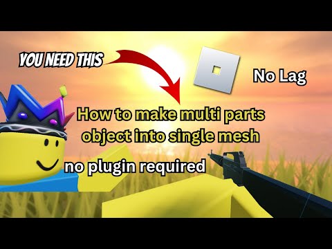 How to make multi parts object into single mesh | Roblox Studio | BloxNoobZ #1