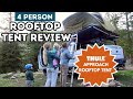 Thule approach 4 person rooftop tent  first impressions  camping as a famly of 4