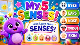 My 5 Senses for Kids Eyes Ears Nose Tongue Skin Montessori Learning