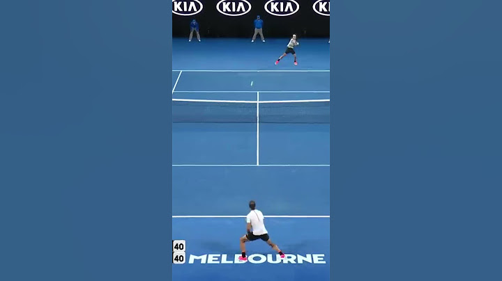Federer vs Nadal – One of the Best Points of His Career 🎾🔥 #tennisshorts #federer #australianopen