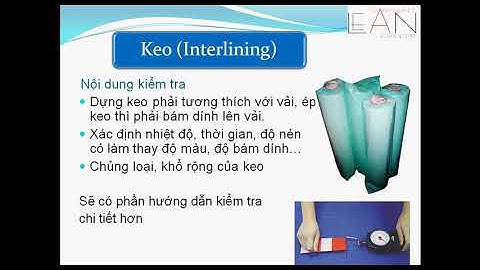 QUY TRÌNH KIỂM TRA CHẤT LƯỢNG PHỤ LIỆU ACCESSORIES QUALITY INSPECTION PROCEDURE III Đặng Thành Công