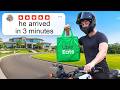 Uber Eats On A Motorcycle In America S Richest Neighborhood
