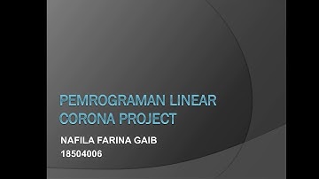 Pemrograman Linear Corona Project, Metode Grafik dan Metode Simpleks
