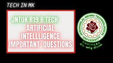 artificial intelligence important questions || jntuk artificial intelligence important questions