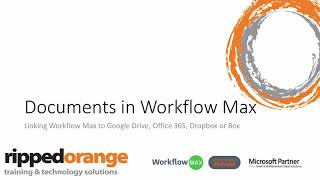 WorkFlow Max Seminar Session 3 | David Jackson from Ripped Orange