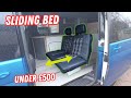 Fitting a £500 Transporter sliding rock and roll bed.