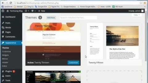 [Tienhoang Blog] Hướng dẫn tạo Menu cho trang WordPress