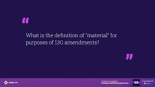 Materiality | SEC Disclosure Changes | FAQ