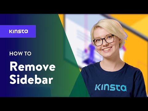 Video: How To Disable The Sidebar