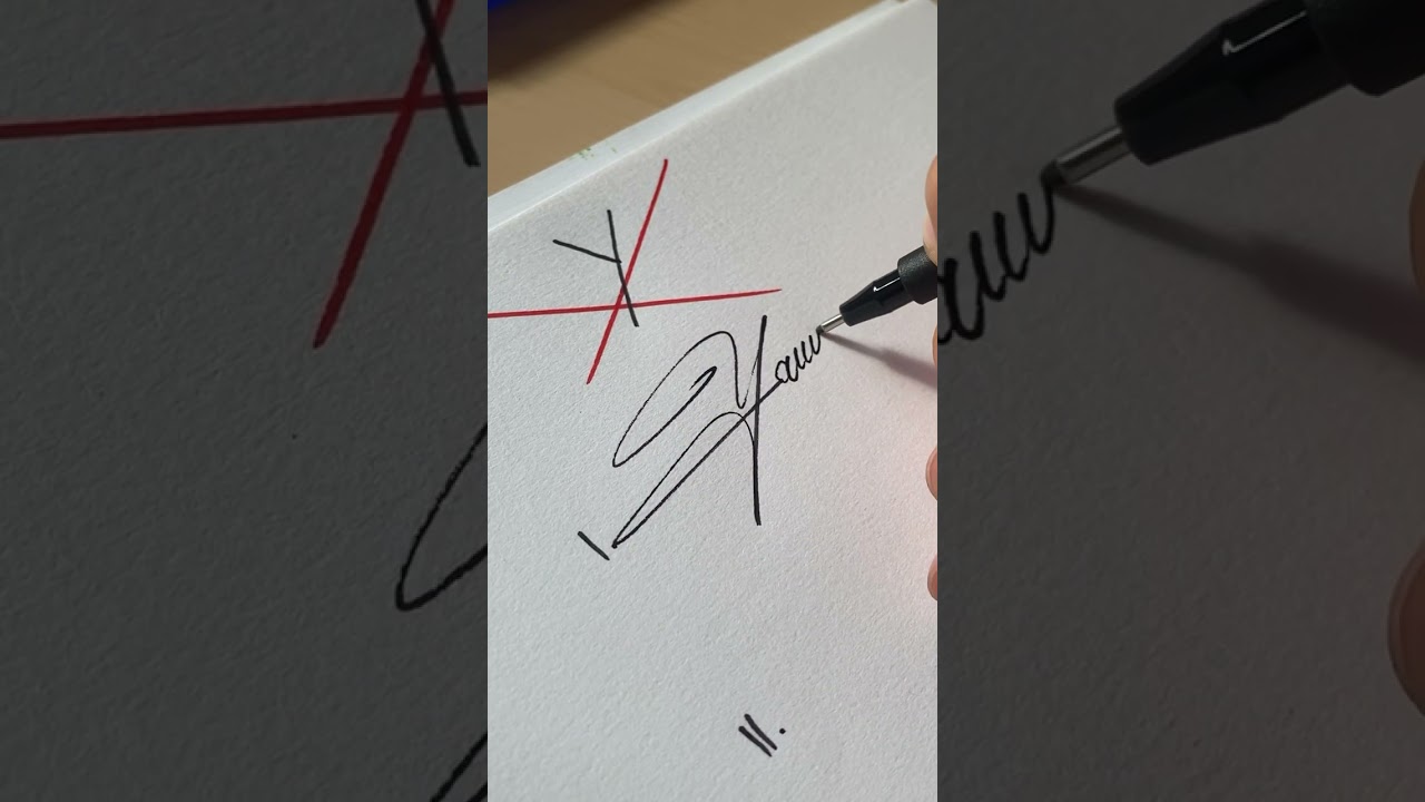 How to sign the letter Y?❤️